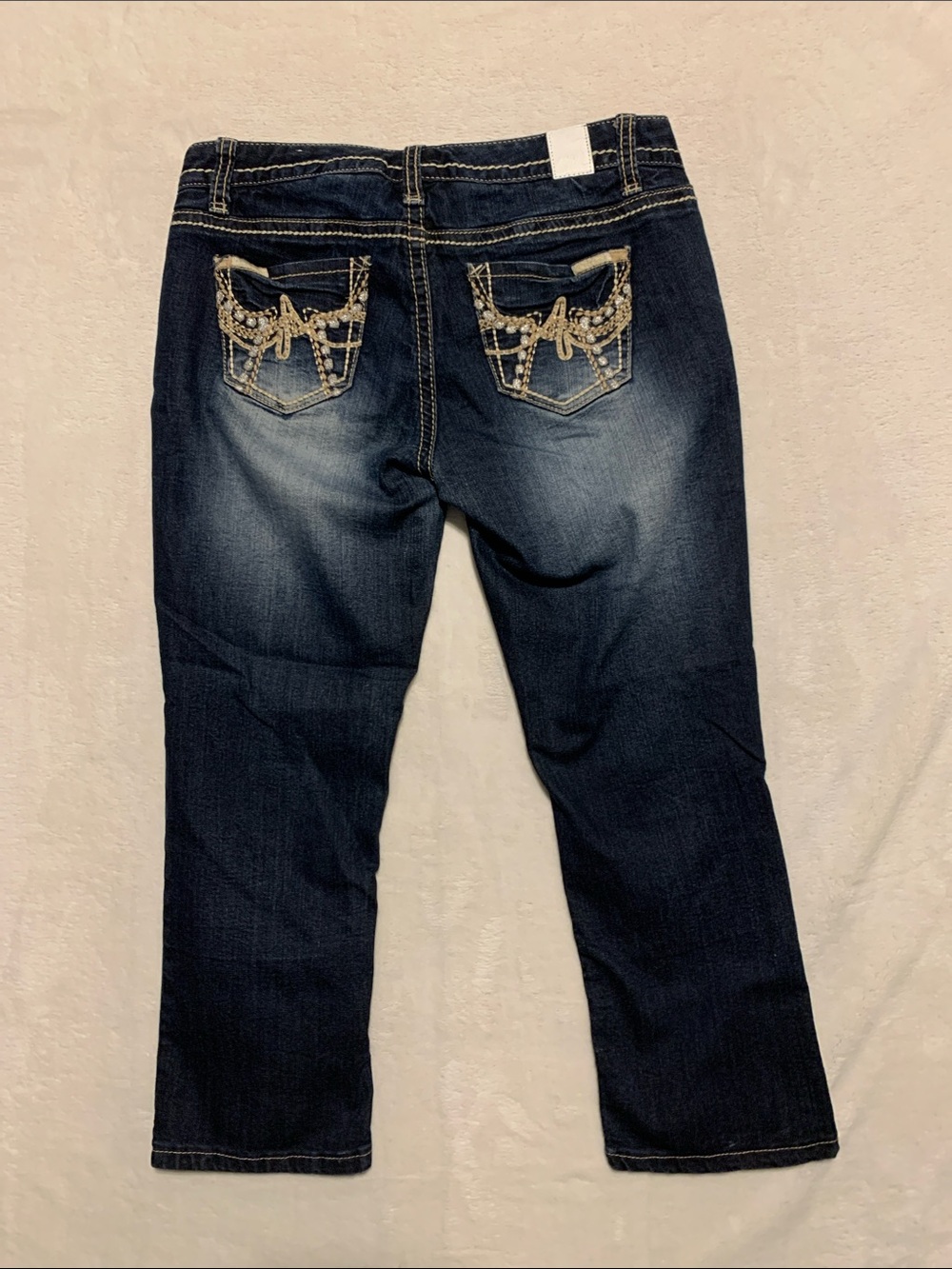 Maurices Original Denim Capri Jeans Size 3/4 Stretch Cropped Capris Casual